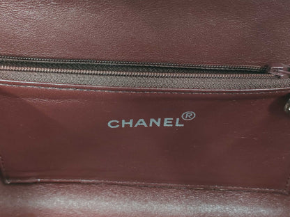 CHANEL Wood Vanity Handbag Vanity Bag
