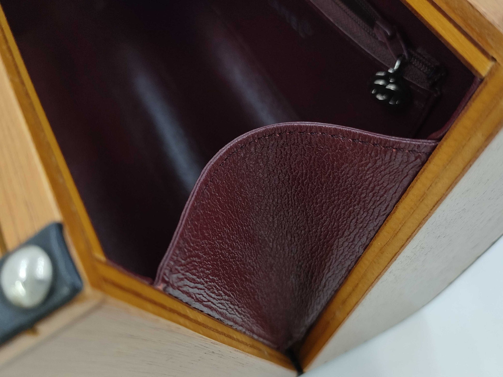CHANEL Wood Vanity Handbag Vanity Bag