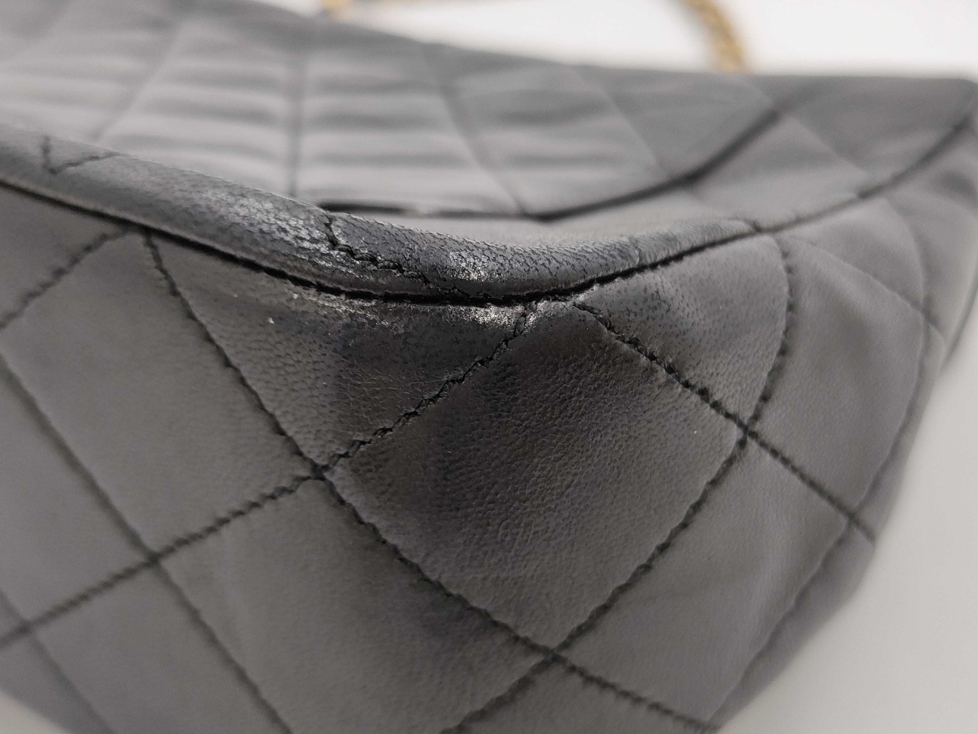 CHANEL Full Flap Matelasse Chain Shoulder Bag Lamb Shoulder Bag