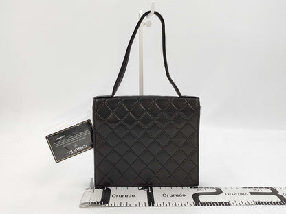 CHANEL Matelasse Square Handbag Lamb Handbag