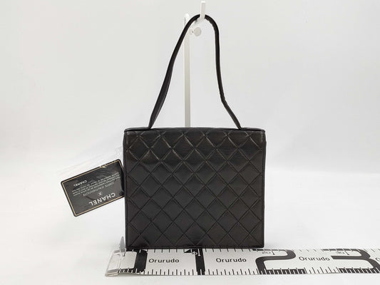 CHANEL Matelasse Square Handbag Lamb Handbag