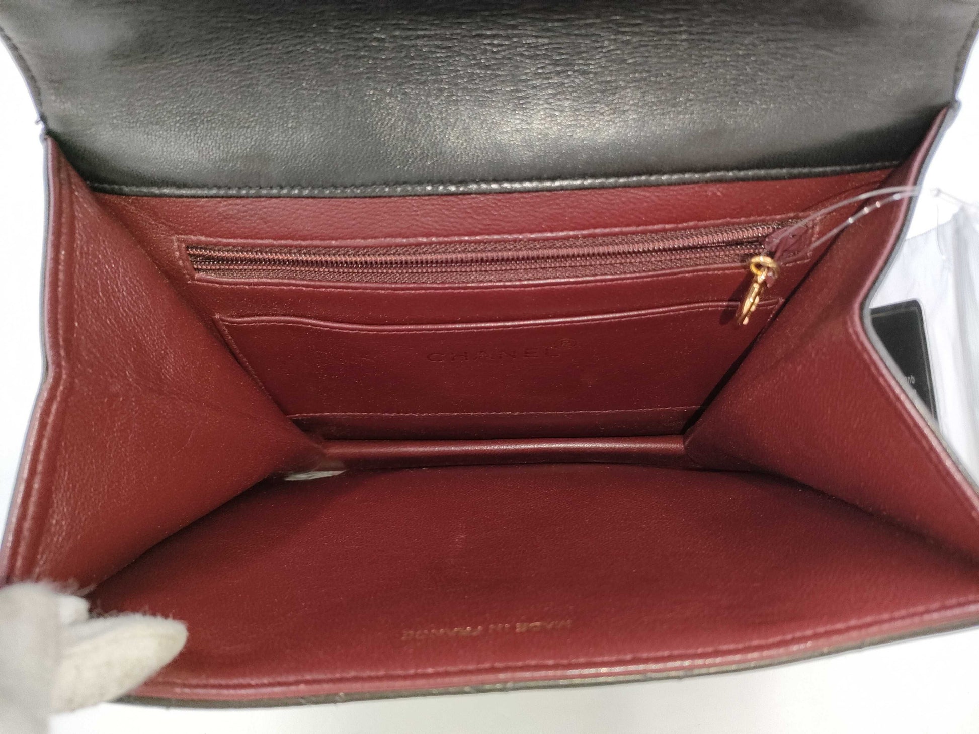 CHANEL Matelasse Square Handbag Lamb Handbag