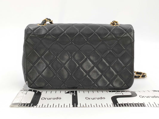 CHANEL Full Flap Matelasse Chain Shoulder Bag Lamb Shoulder Bag
