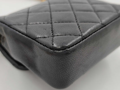 CHANEL Mini Matelasse Chain Shoulder Bag Lamb Shoulder Bag