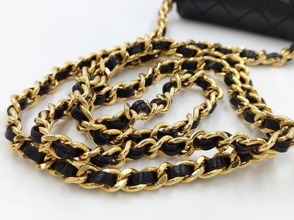 CHANEL Mini Matelasse Chain Shoulder Bag Lamb Shoulder Bag