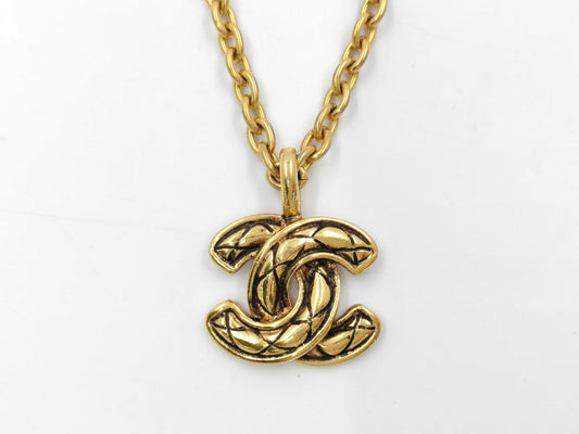 CHANEL Coco Matelasse Chain Necklace