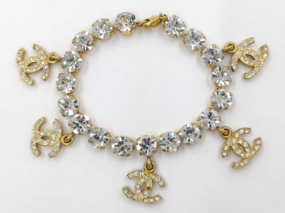 CHANEL Coco Rhinestone Charm Bracelet Bracelets & Bangles
