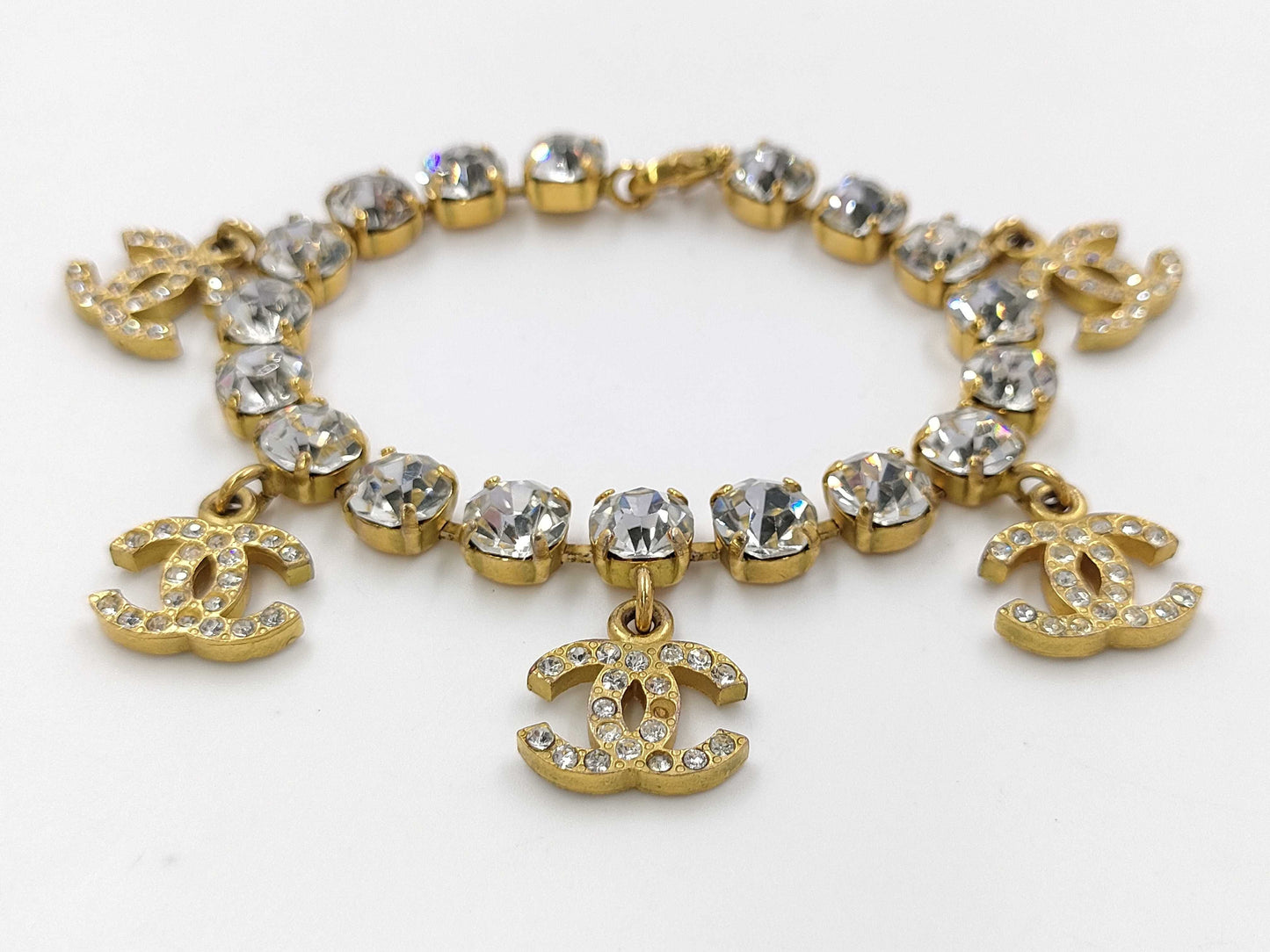 CHANEL Coco Rhinestone Charm Bracelet Bracelets & Bangles