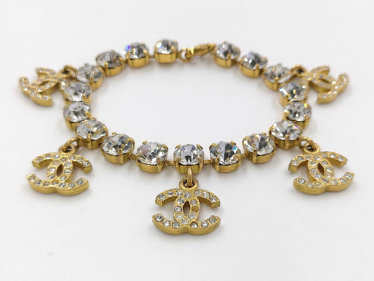 CHANEL Coco Rhinestone Charm Bracelet Bracelets & Bangles