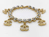 CHANEL Coco Rhinestone Charm Bracelet Bracelets & Bangles