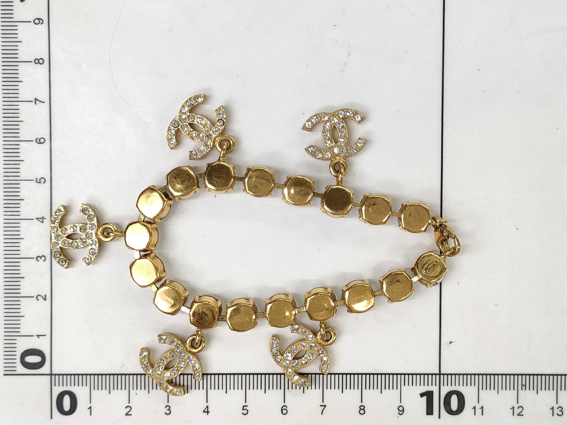 CHANEL Coco Rhinestone Charm Bracelet Bracelets & Bangles