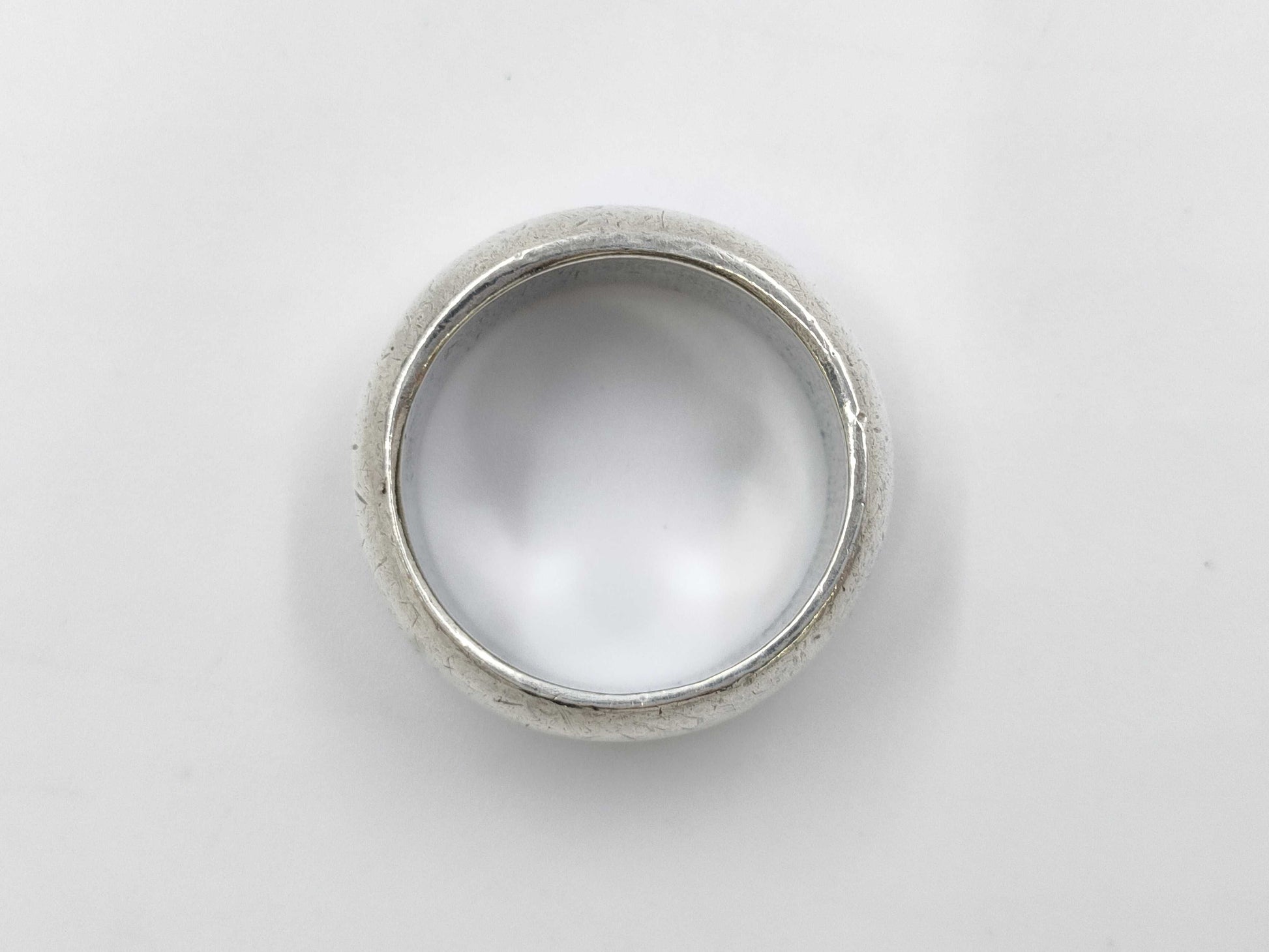 CHANEL logo ring silver ring
