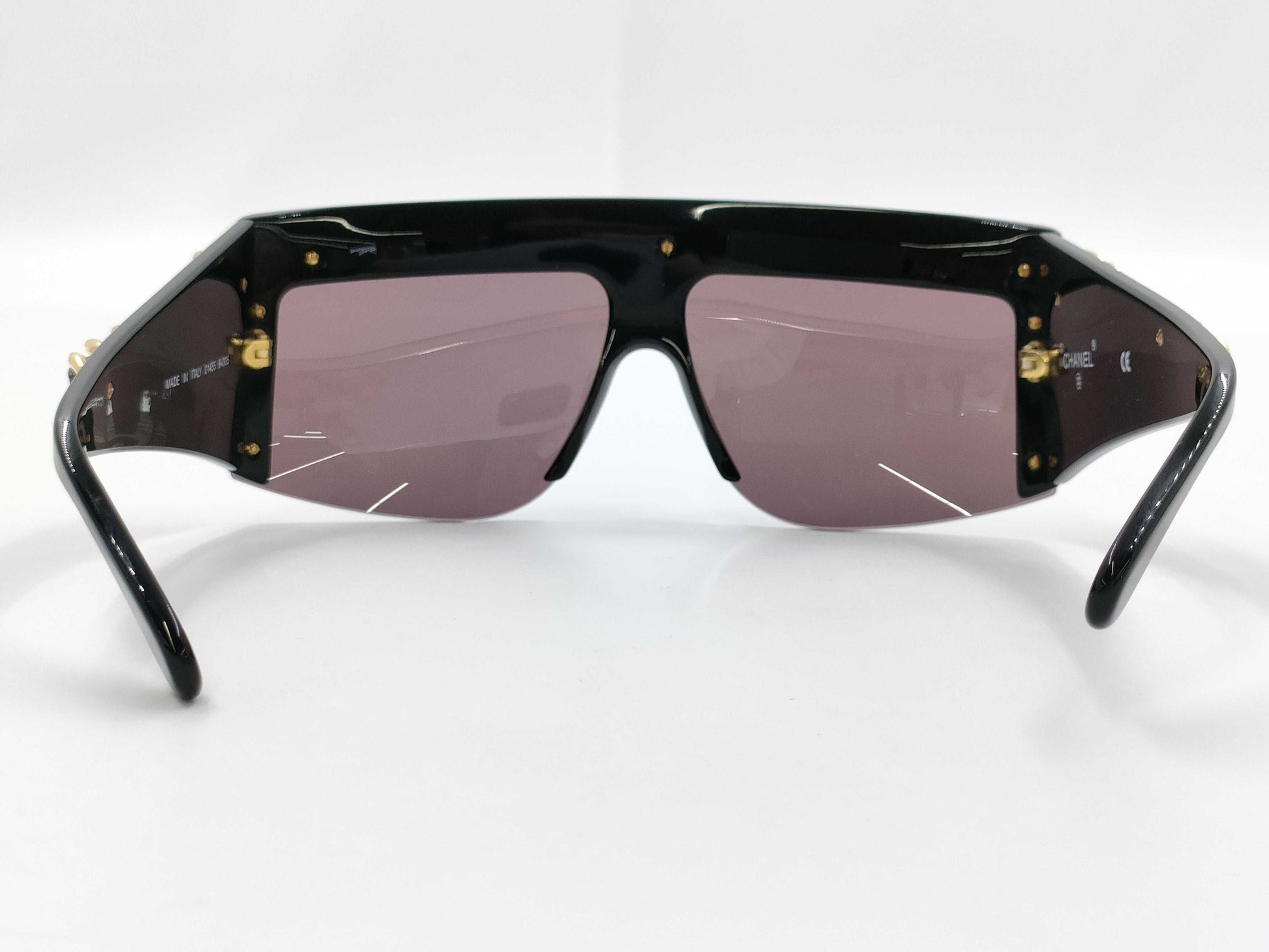  CHANEL Chain Sunglasses Black Sunglasses/Eyewear