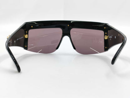  CHANEL Chain Sunglasses Black Sunglasses/Eyewear