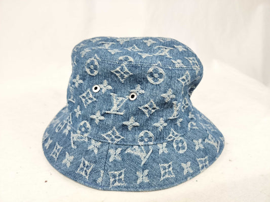 LOUIS VUITTON M78772 Bucket Hat Monogram Denim Other Apparel