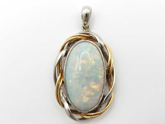 OP 9.26ct PT900/K18 8.6g Pendant Top 