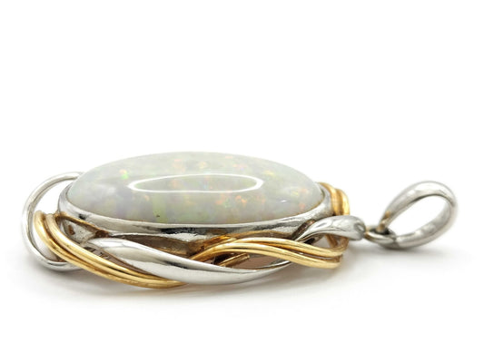 OP 9.26ct PT900/K18 8.6g Pendant Top 