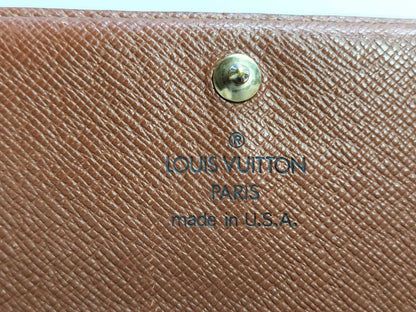 LOUIS VUITTON Monogram Louis Vuitton Monogram M61730 Porte-Monoviet-Tresor Wallet
