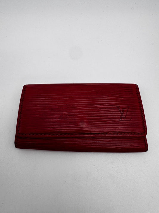 LOUIS VUITTON Red Key Case/Key Holder 