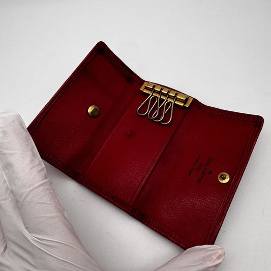 LOUIS VUITTON Red Key Case/Key Holder 