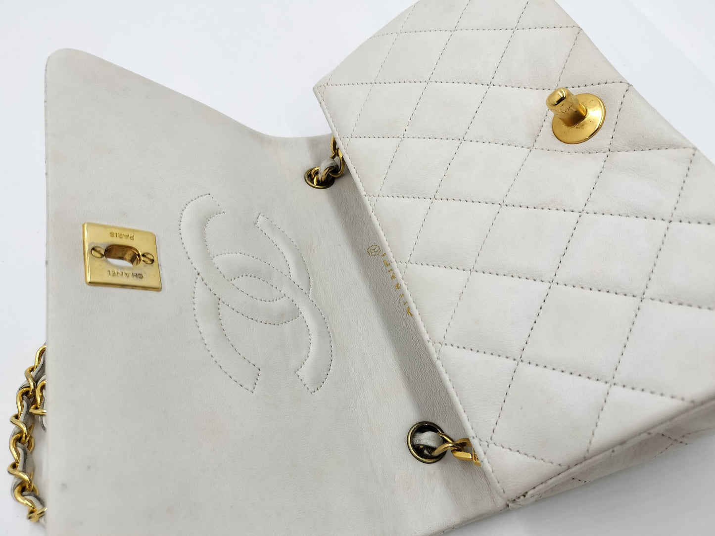 CHANEL CHANEL Matelasse Full Flap Shoulder Bag, No. 1, with Bag, Card, and Sticker