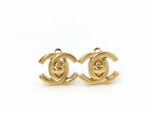 CHANEL Turnlock Earrings