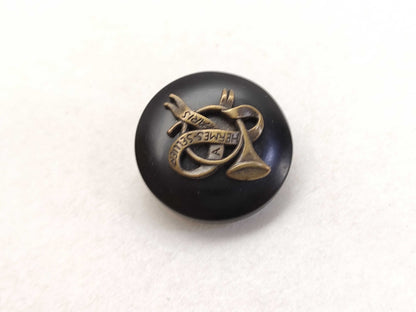 HERMES Horn Round Earrings
