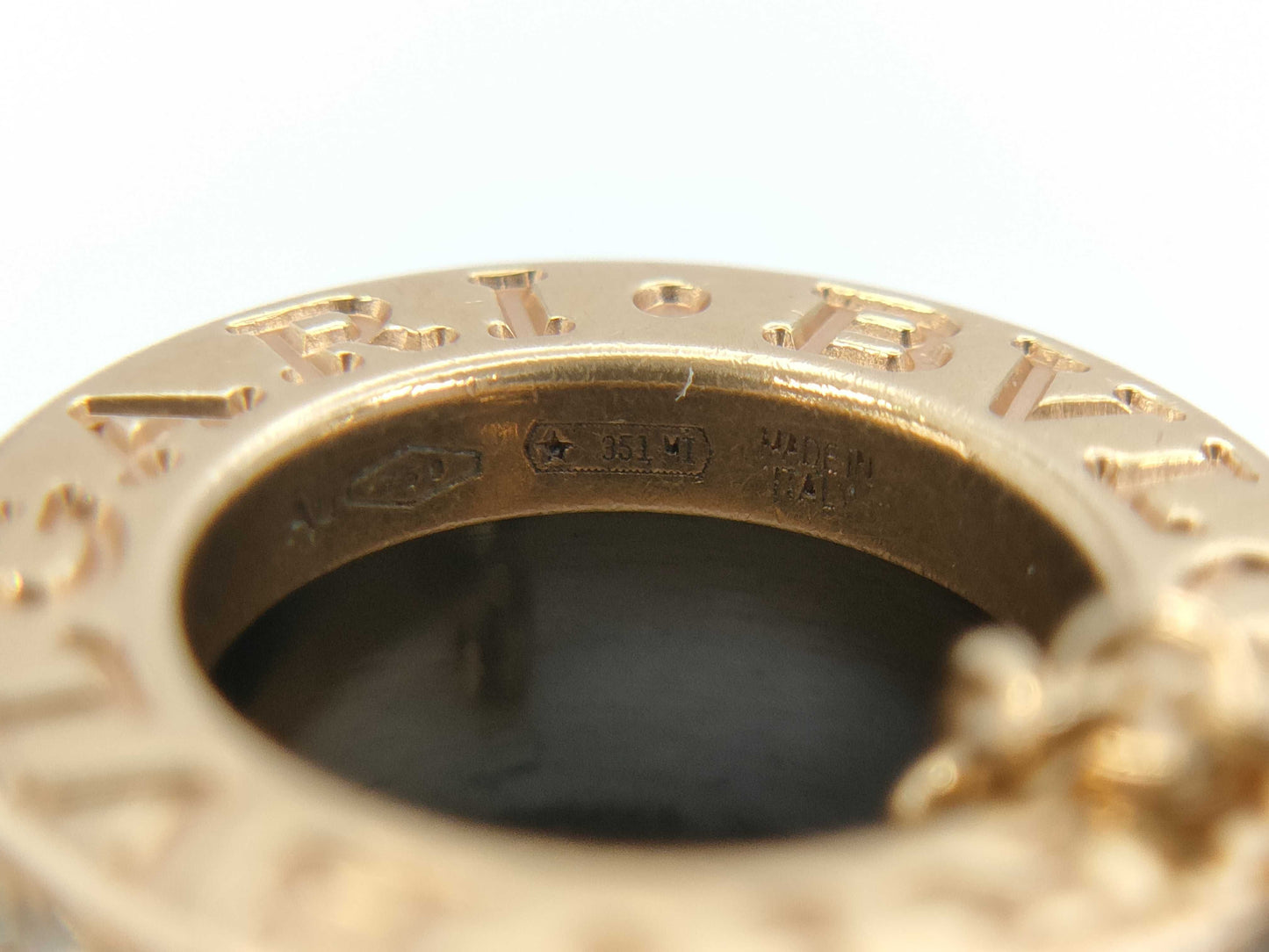 BVLGARI B.zero1 Black Ceramic Diamond Necklace in PG AU750, 12.5g 