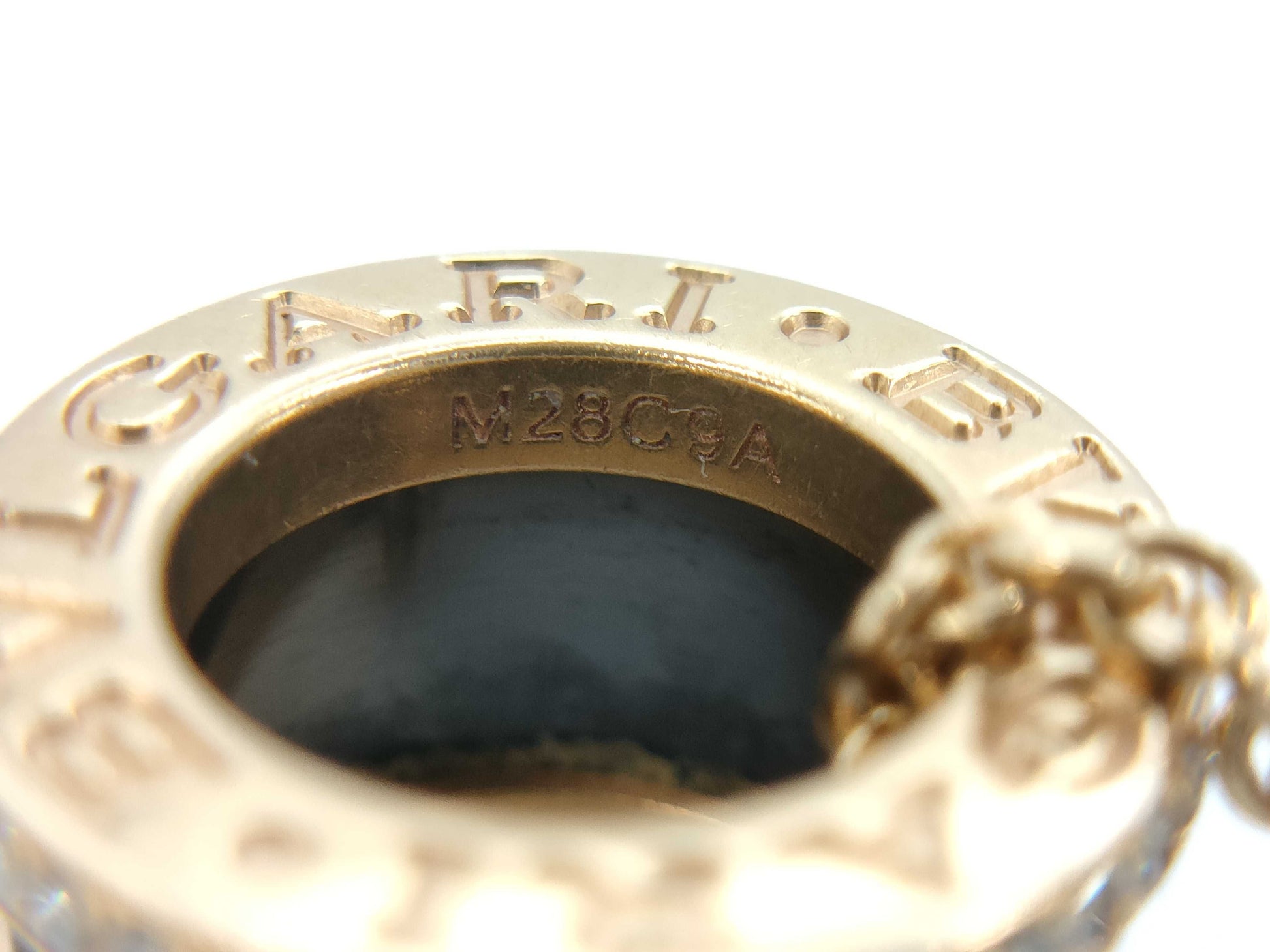 BVLGARI B.zero1 Black Ceramic Diamond Necklace in PG AU750, 12.5g 