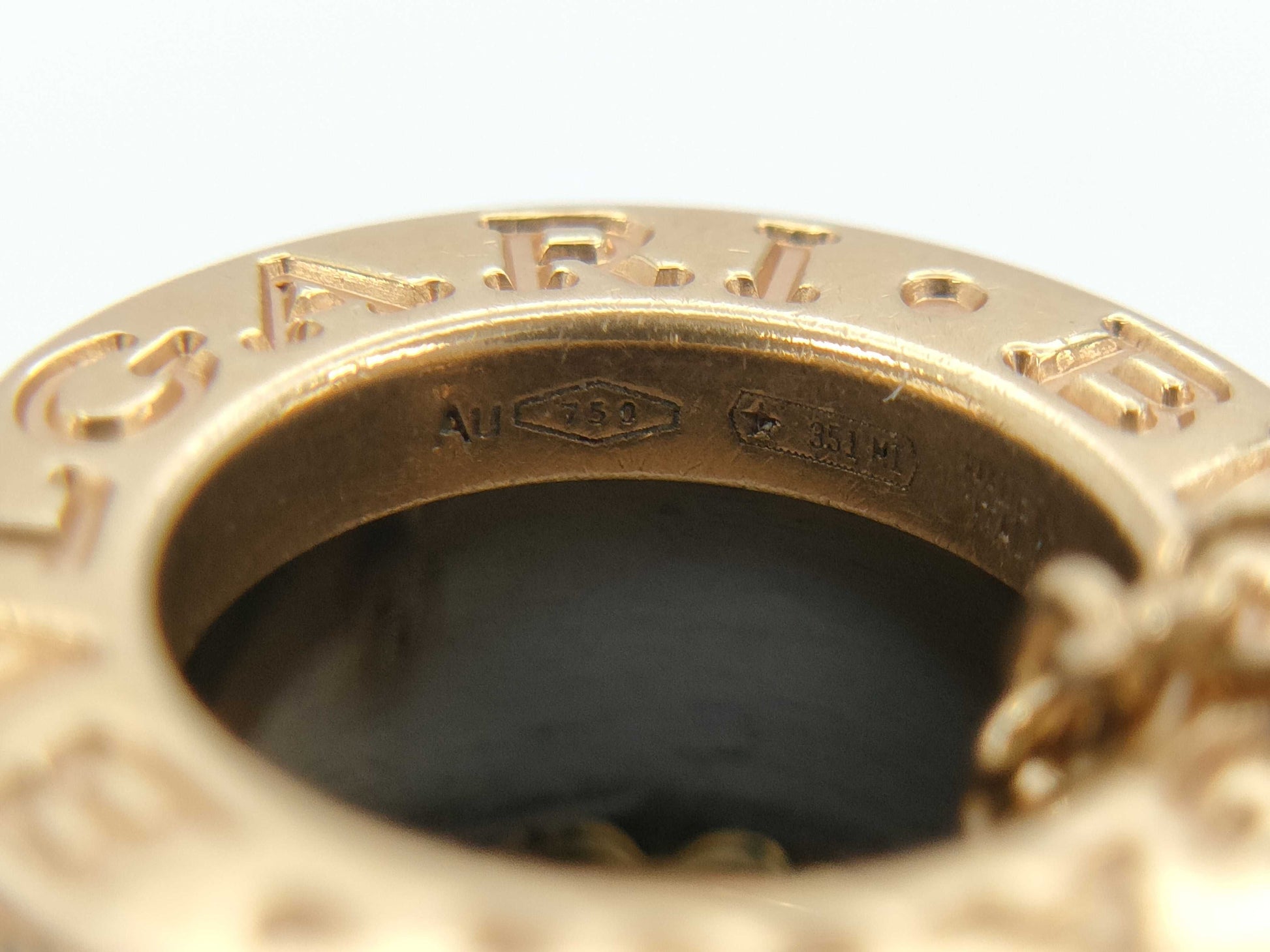 BVLGARI B.zero1 Black Ceramic Diamond Necklace in PG AU750, 12.5g 
