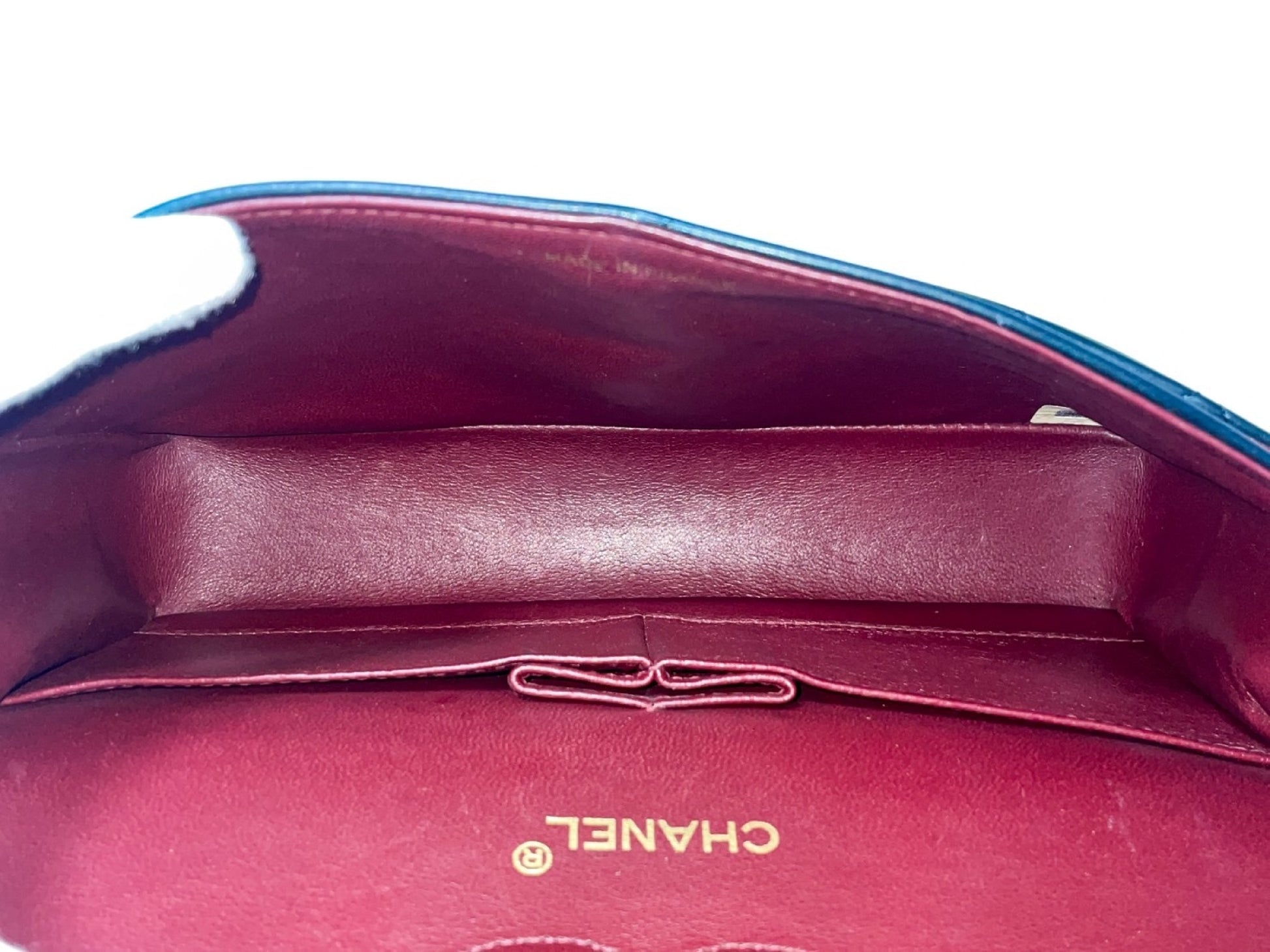 CHANEL Double Flap Matelasse Black Lambskin Shoulder Bag with Seal