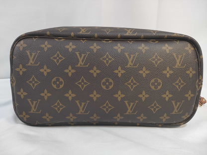 LOUIS VUITTON M12061 Monogram Reusable Neverfull Inside-Out MM Tote Bag with RFID Pouch