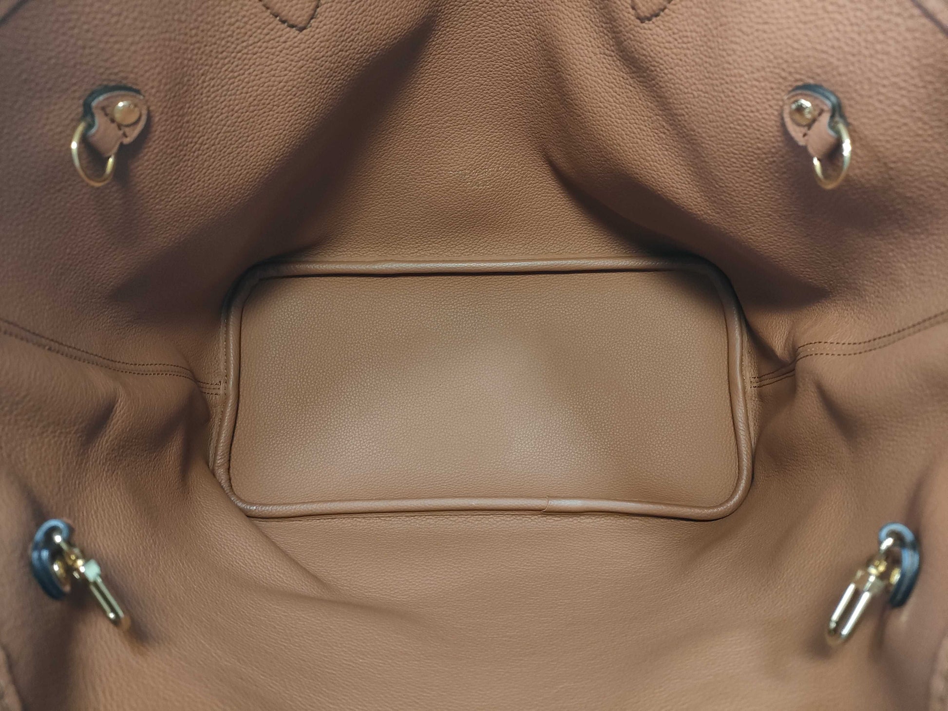 LOUIS VUITTON M12061 Monogram Reusable Neverfull Inside-Out MM Tote Bag with RFID Pouch