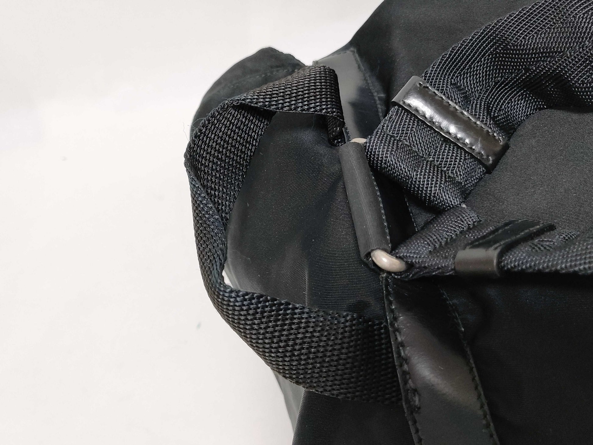 PRADA Nylon PRADA Nylon Triangle Plate Logo Backpack