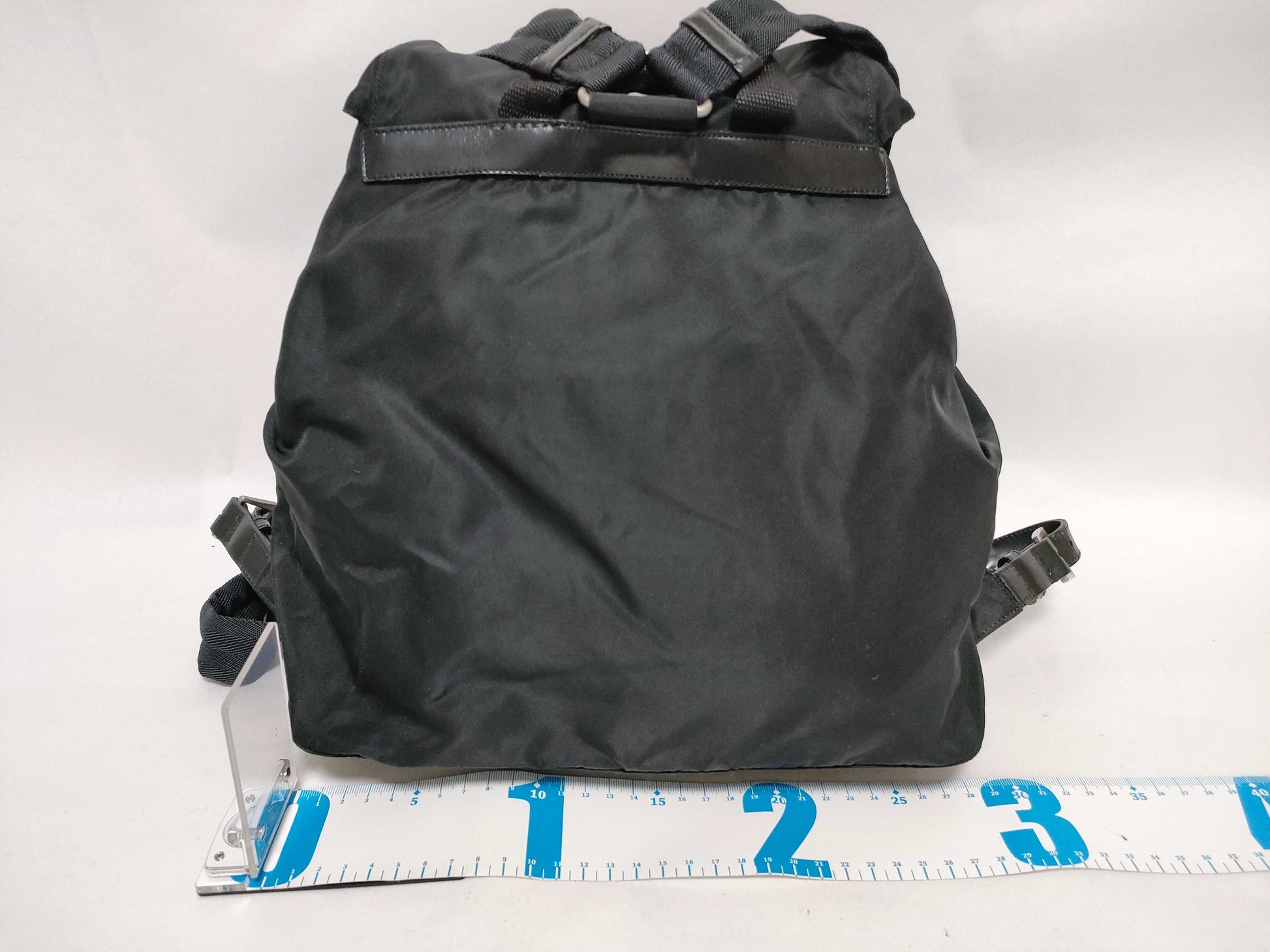 PRADA Nylon PRADA Nylon Triangle Plate Logo Backpack