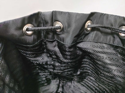 PRADA Nylon PRADA Nylon Triangle Plate Logo Backpack