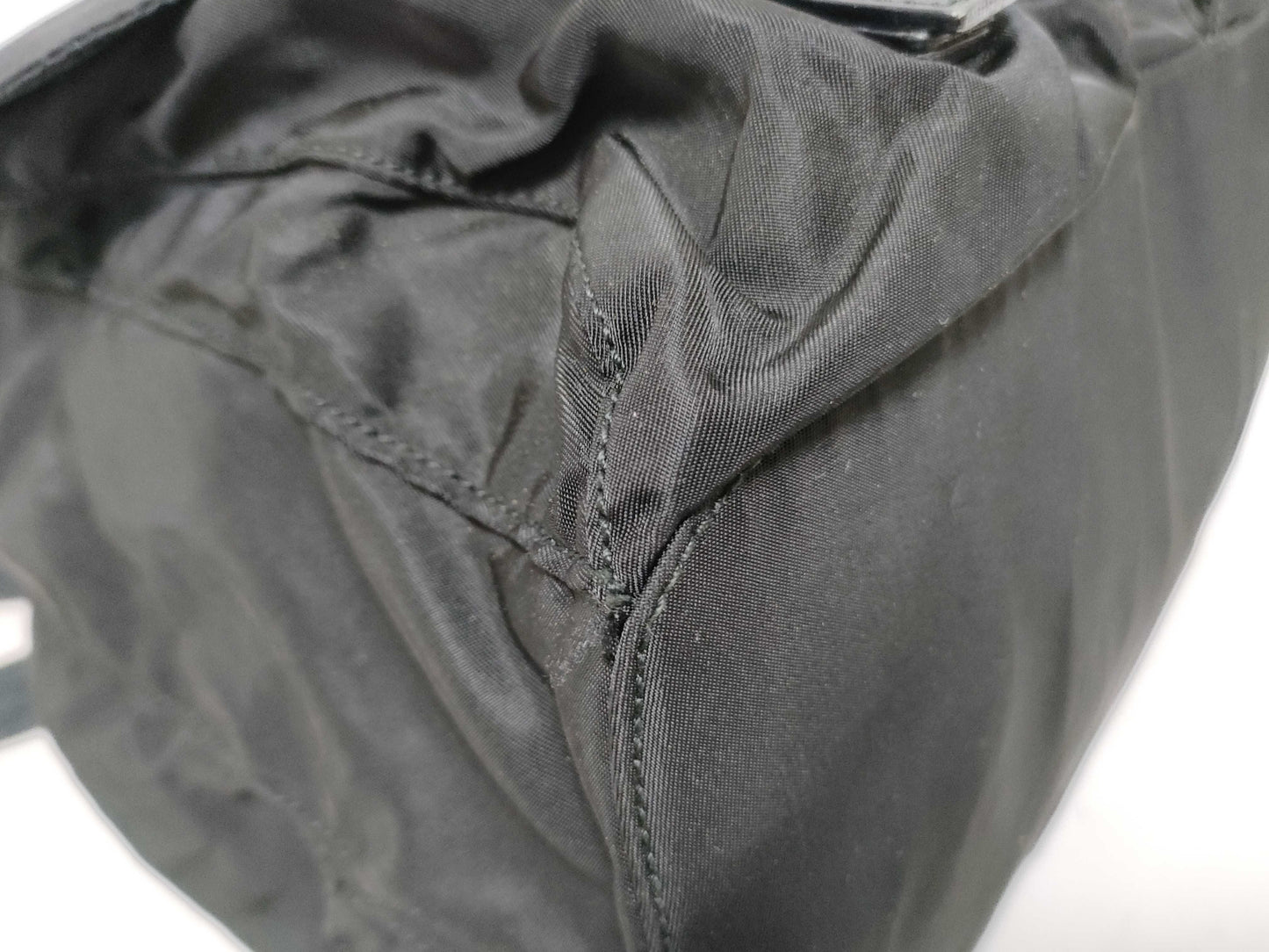PRADA Nylon PRADA Nylon Triangle Plate Logo Backpack