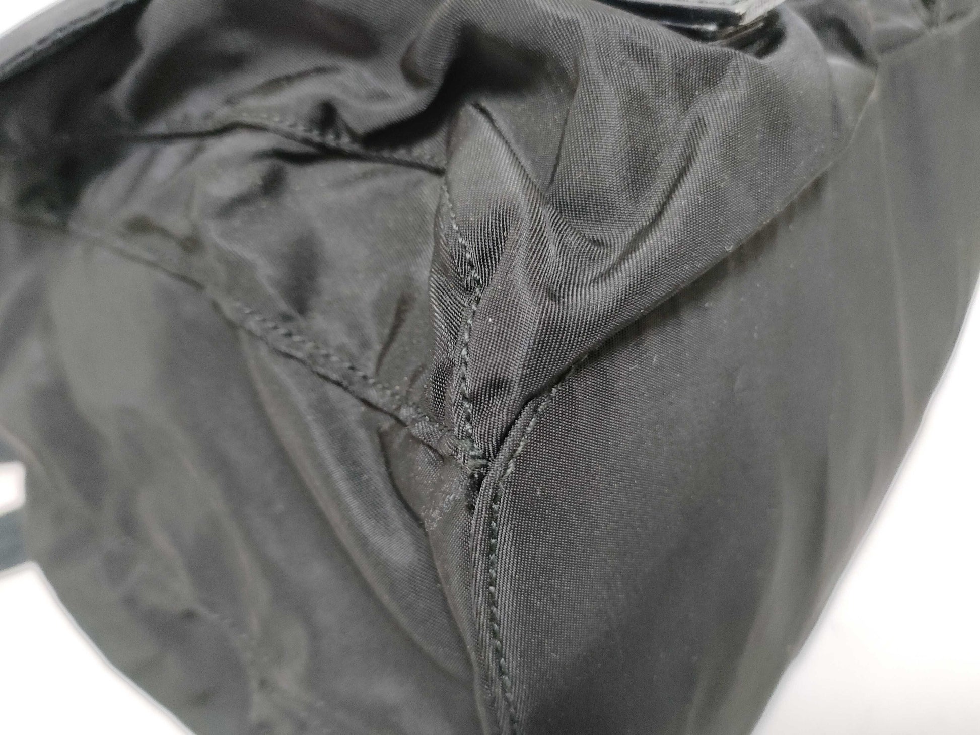 PRADA Nylon PRADA Nylon Triangle Plate Logo Backpack