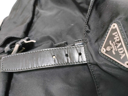 PRADA Nylon PRADA Nylon Triangle Plate Logo Backpack