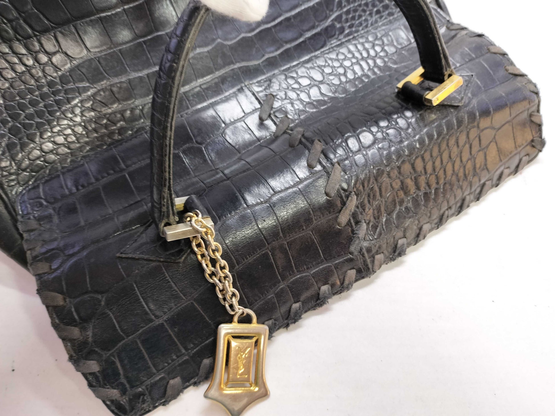 Yves Saint Laurent YSL Handbag Crocodile Handbag