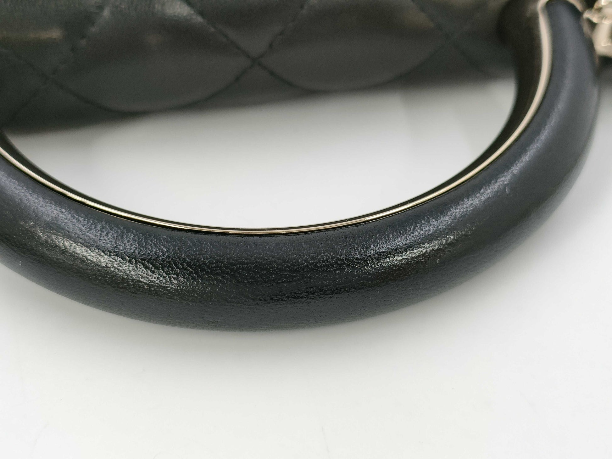 CHANEL CHANEL Lamb Mini Matelasse Shoulder Bag with Handle and Chain, Serial Number Plate Included