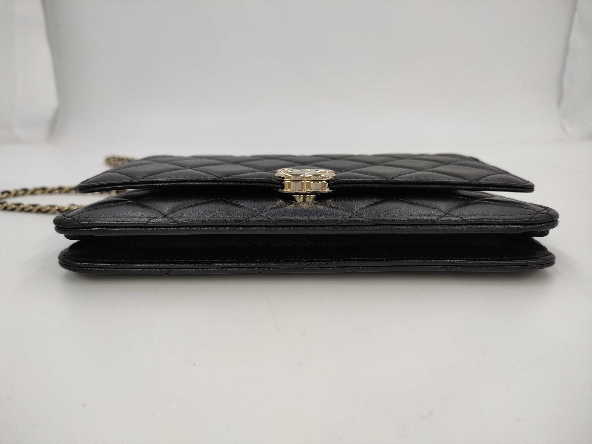 CHANEL CHANEL Lamb Mini Matelasse Shoulder Bag with Handle and Chain, Serial Number Plate Included