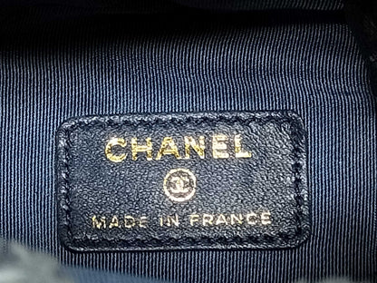 CHANEL Denim Indigo Blue Mini Bucket Chain Shoulder Bag with Coco Mark AP2603