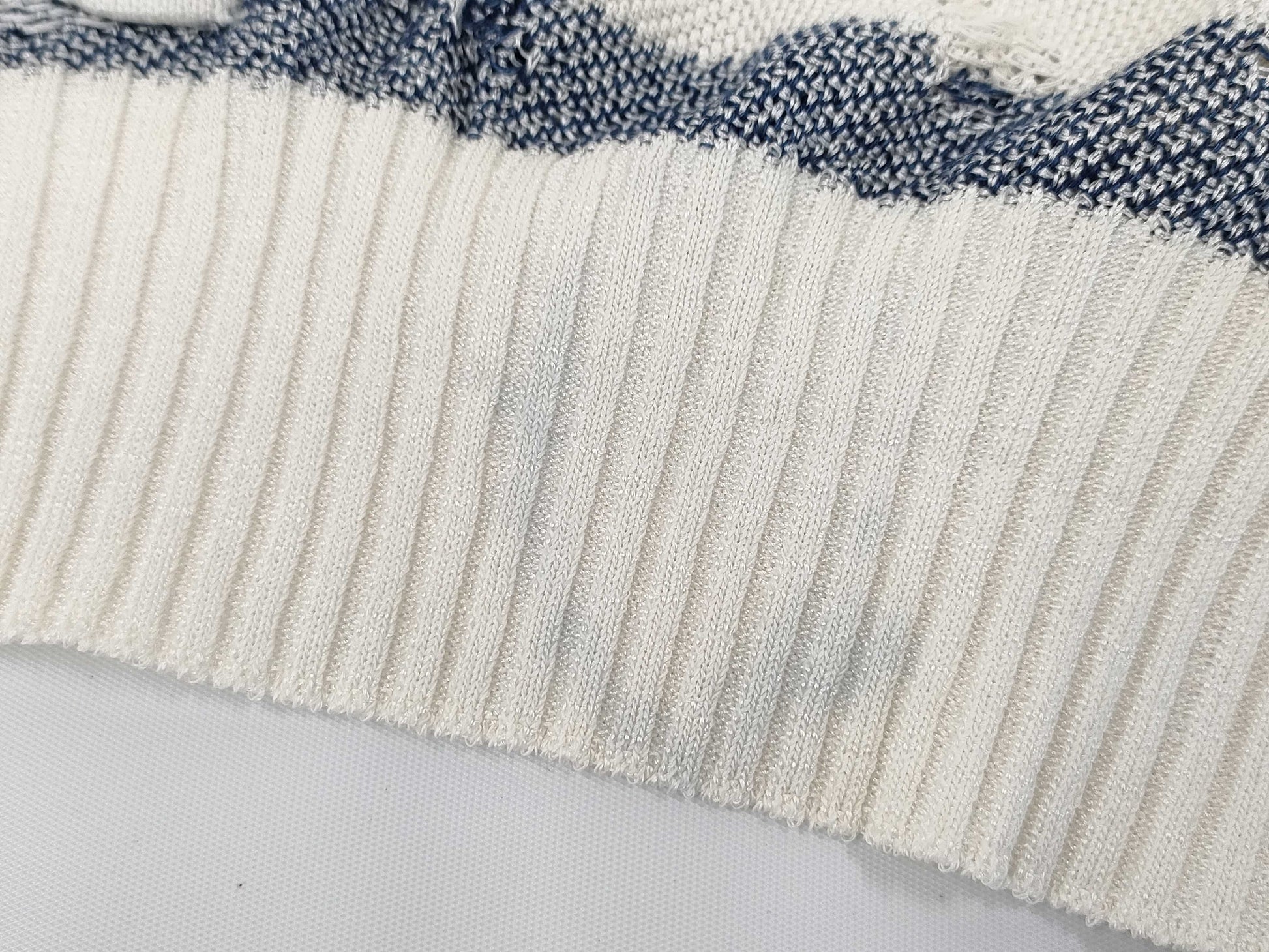 CHANEL CHANEL Knit Top P56171K07378 #38 Border Camellia Top