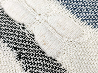 CHANEL CHANEL Knit Top P56171K07378 #38 Border Camellia Top