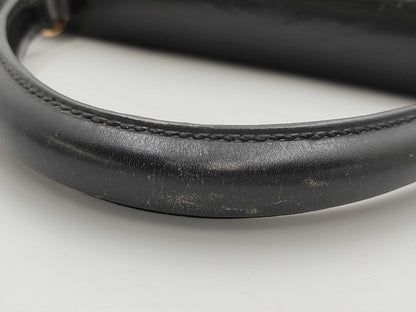 HERMES Kelly 28 Box Calf Black Handbag
