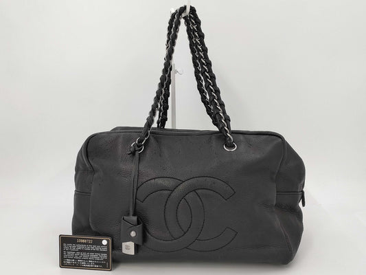 CHANEL CHANEL Chain Handbag CC Coco Mark Cotton Jersey No. 9 Handbag