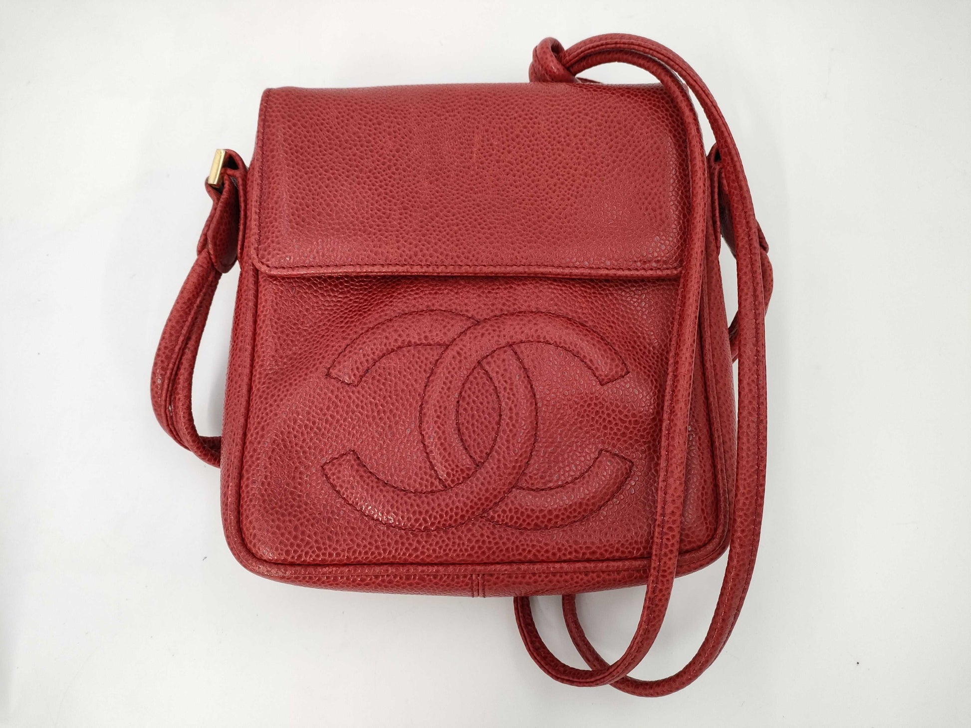CHANEL Chanel Coco Mark Lambskin Boston bag Black Silver Metal Fittings Shoulder bag