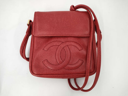 CHANEL Chanel Coco Mark Lambskin Boston bag Black Silver Metal Fittings Shoulder bag