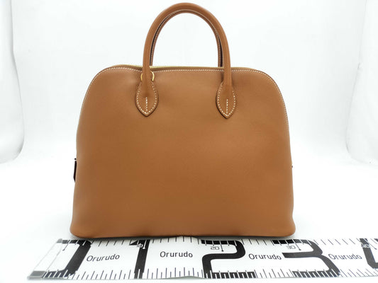 HERMES Bolide 31 Epsom Gold Shoulder Bag with Gold Hardware and B Stamp